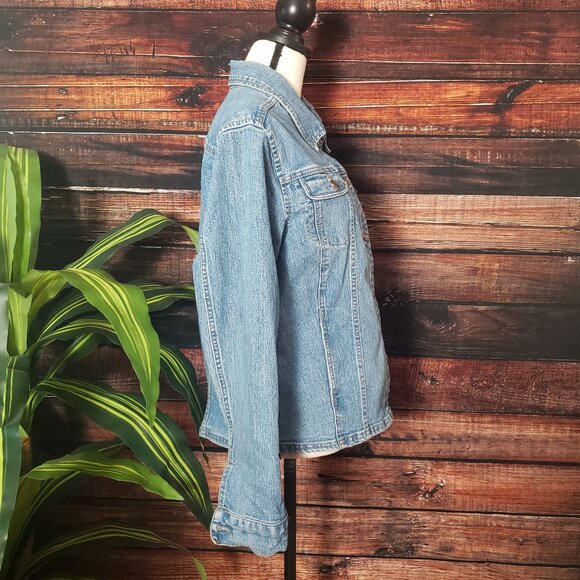KIKIT Jeans Maurice Sasson Vintage 80s Denim Jean Jacket Size Medium - Picture 3 of 8